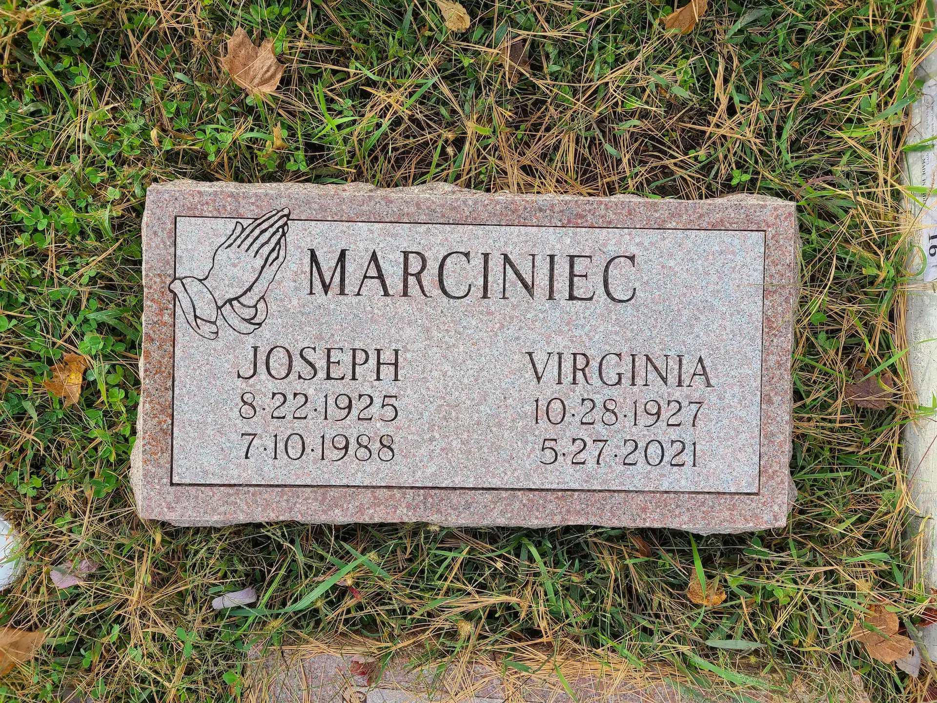 Granite Grave Marker Designs hand-carved by Marker Design Guide in NJ — image 2