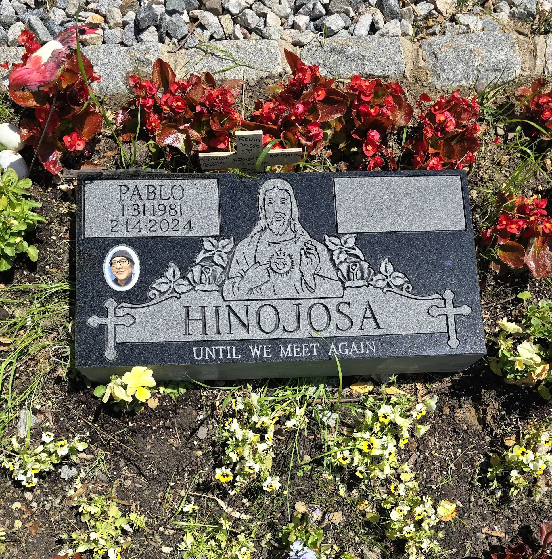 Granite Grave Marker Designs hand-carved by Marker Design Guide in NJ — image 3