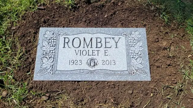 Granite Grave Marker Designs hand-carved by Marker Design Guide in NJ — image 4